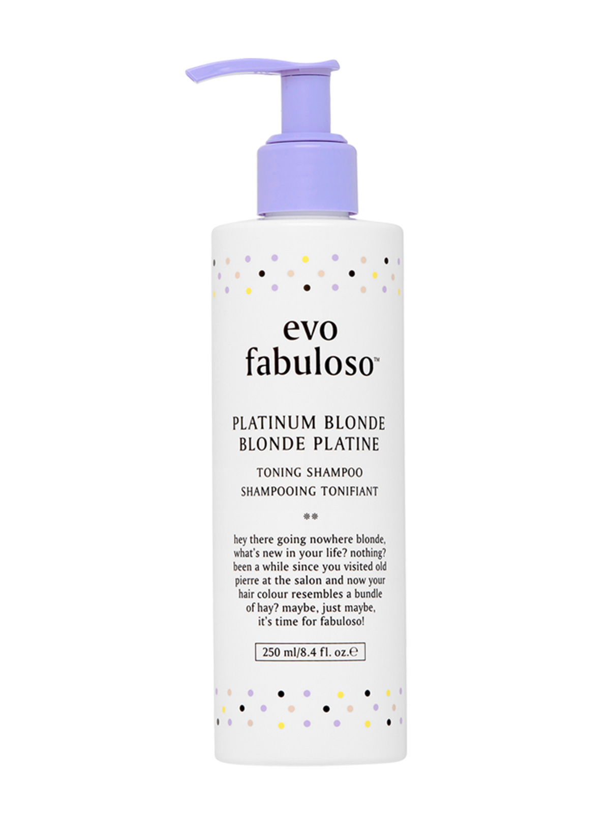 EVO Platinum Blonde toning shampoo